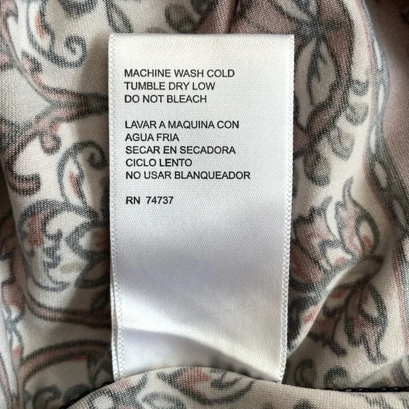 Shelby & Palmer Burgundy Floral Fit & Flare Midi Dress 3/4 Sleeve Women’s Small - Picture 9 of 9